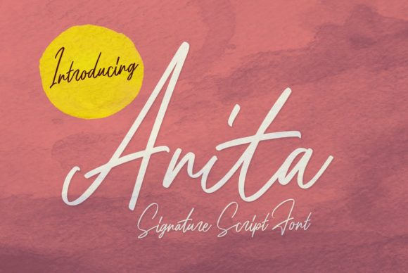 Anita: The Handwritten Font That Brings Your Brand to Life