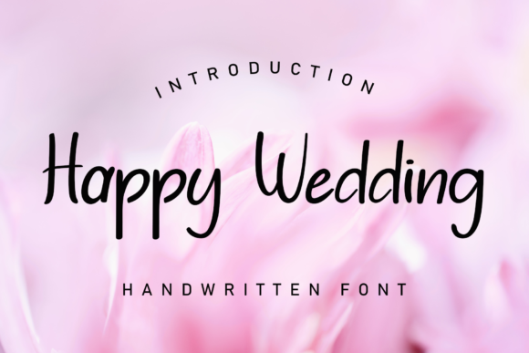 Happy Wedding: Elevate Your Design with Elegant Typography