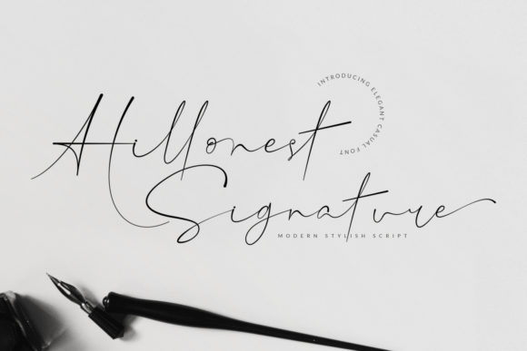 Hillonest Signature: A Refined Choice for Handwritten Design Projects