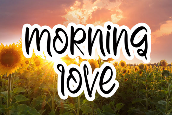 Infusing Joy into Design with the Morning Love Typeface