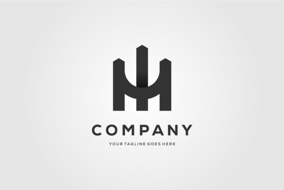 Letter M Fence Logo Minimalist Vector for Modern Brands