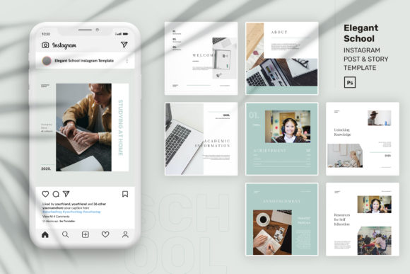 School Instagram Ads PSD Template for Modern Brands